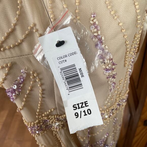NWT Jump Women's Beaded Mesh Gown size 9 - 10 - Picture 8 of 12